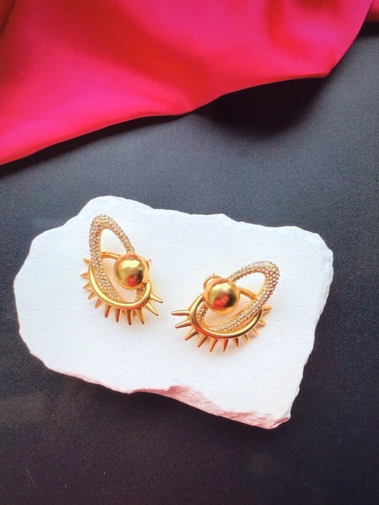 Schiaparelli Jewelry - Schiaparelli Planet Eye Earrings